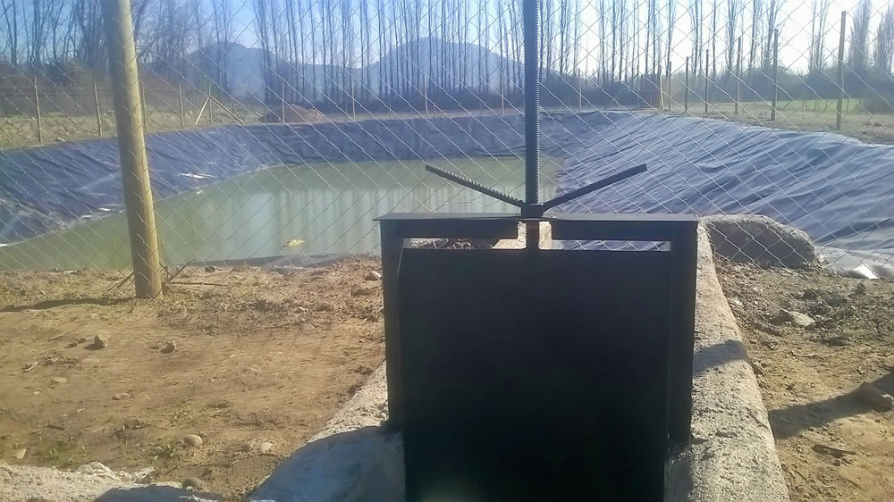 Tranque de riego en geomembrana construido por Mi Riego